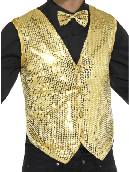 Gold Sequin Waistcoat