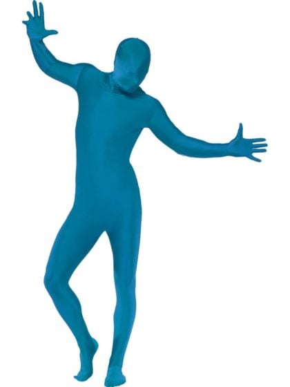 Blue second skin bodysuit