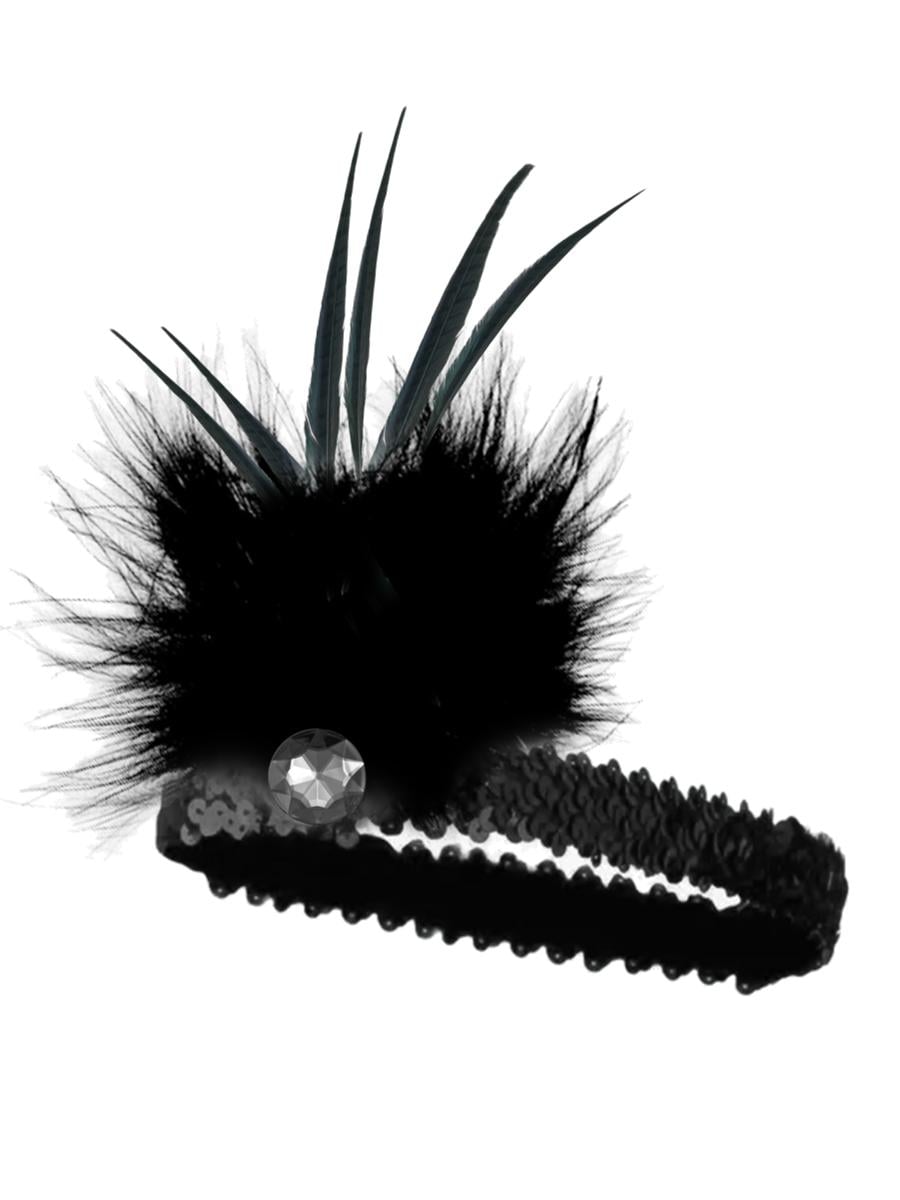 Black Flapper Headband
