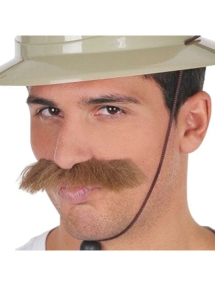 oms Brown Fake Moustache