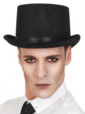 black velvet top hat
