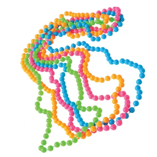80s neon beads