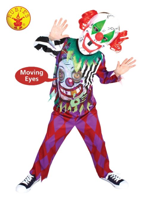 Scary clown boys costume