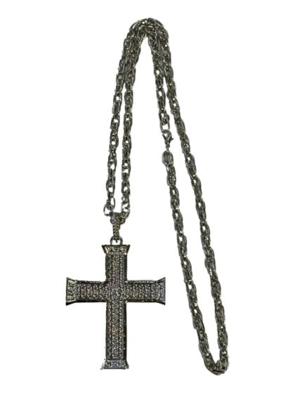 silver cross necklace