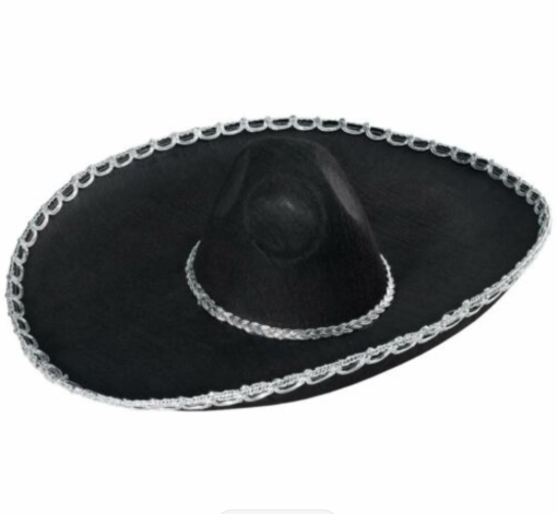 Black sombrero hat