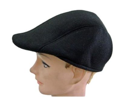 peaked hat black