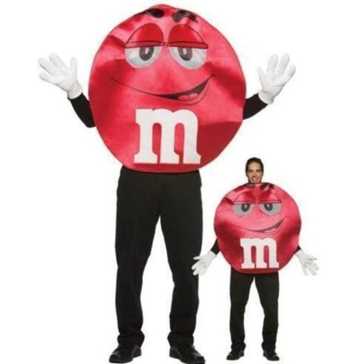 Adult red red M & M costume