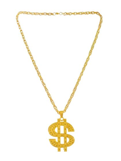 Gold Dollar Sign Necklace