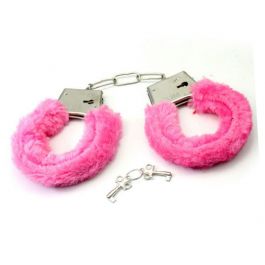 pink fluffy handcuffs