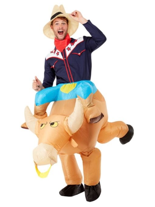Inflatable cowboy costume