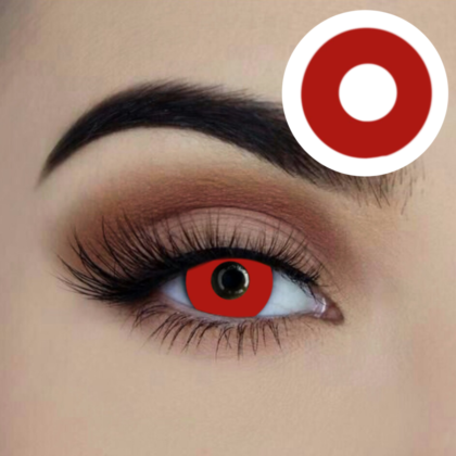 color contact lens red