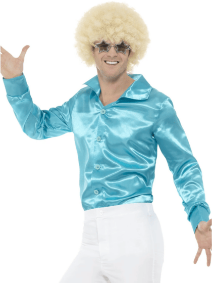 disco shirt blue