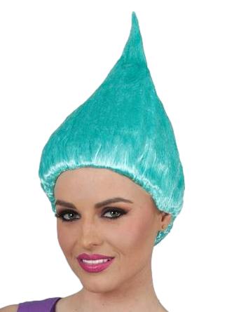 Aqua troll wig