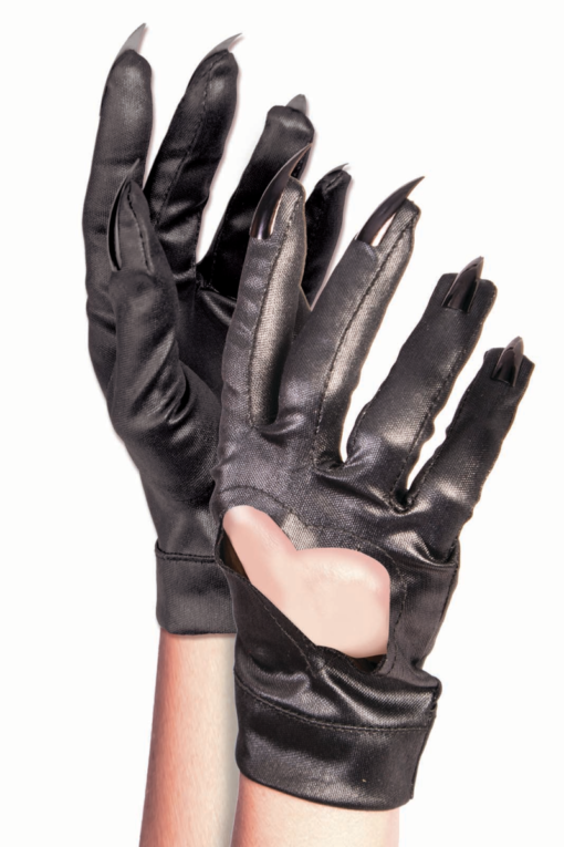 Black cat gloves
