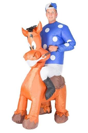 Inflatable Jockey costume