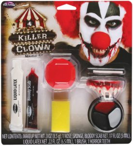 Killer clown makeup kit