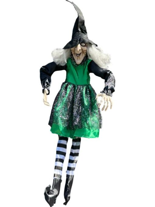 Wilma Witch Halloween Decoration Green
