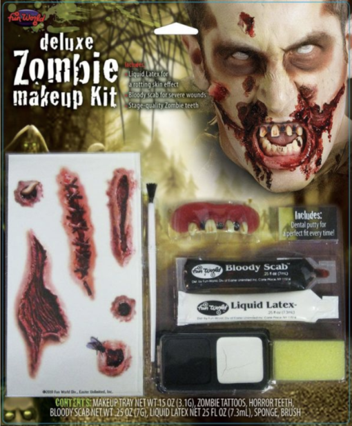 deluxe zombie makeup kit