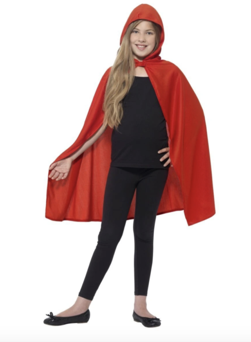 hooded red cape child