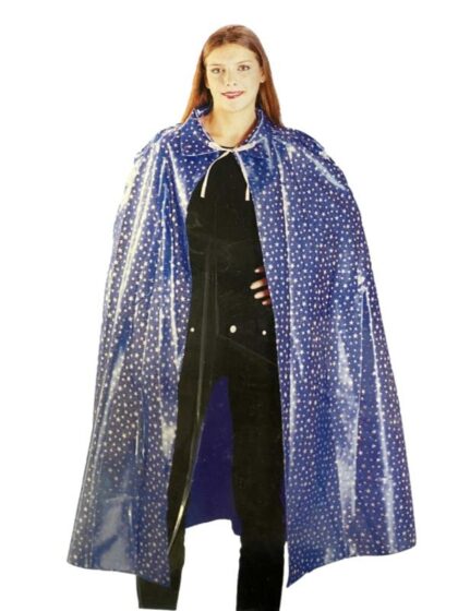 Blue wizard cape with silver stars