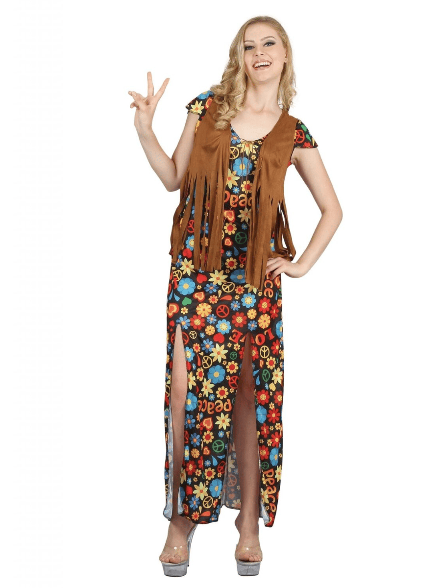 Female Woodstock Themed Outfits Woodstock Hippie Costume Adult