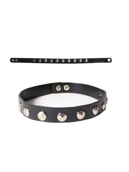 Punk Studded Choker Black