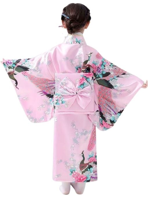 Kids Japanese Kimono Pink