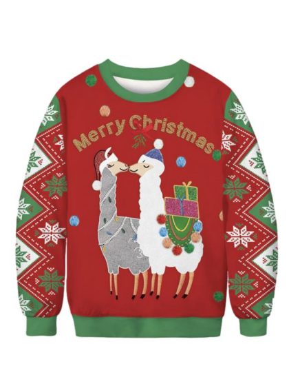 christmas jumper llamas