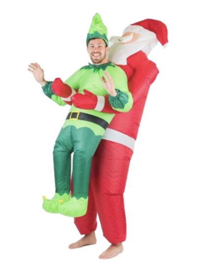 Inflatable Santa & Elf costume