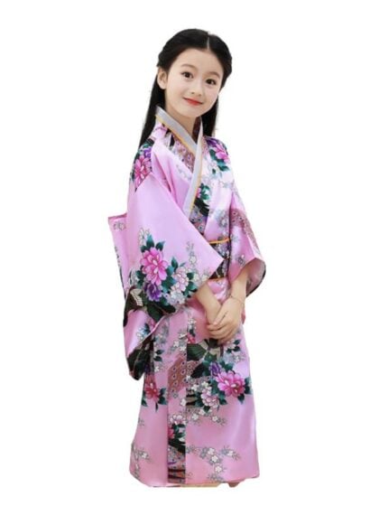 Kids Japanese Kimono Pink