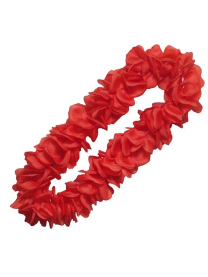 Deluxe red hawaiian lei