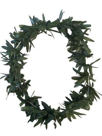 Green leaf hawaiian lei