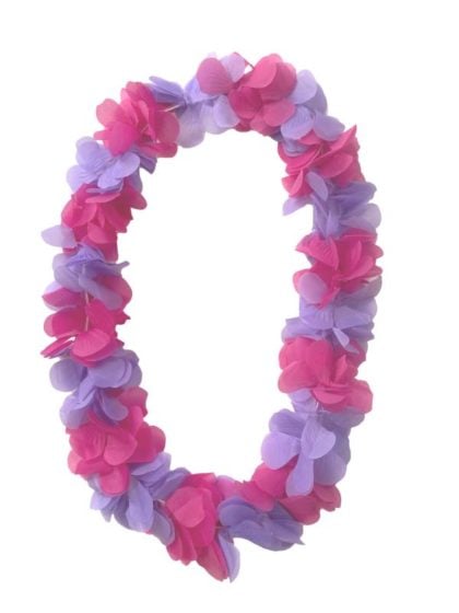 Pink and Purple Flower Lei