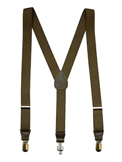 Brown suspenders