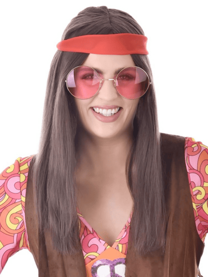 Brown Hippie Wig