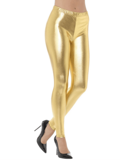 Metallic Gold Disco Leggings