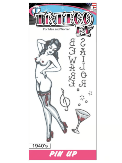 40s Pin-Up Girl Tattoo