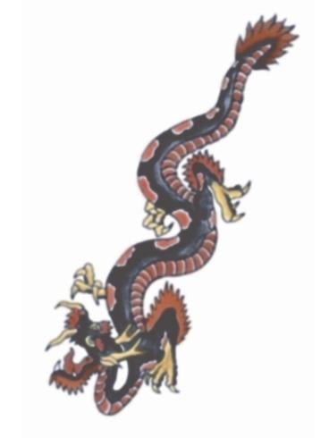 temporary tattoo dragon