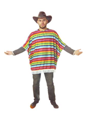 Mexican Poncho mens