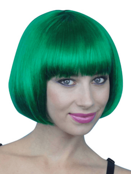 Green Bob Wig