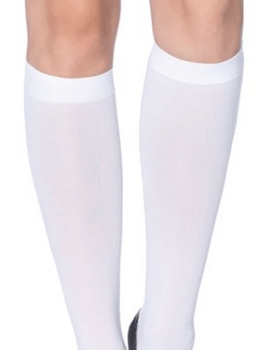 White Knee High Socks Stunning Hosiery!
