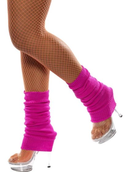 hot pink leg warmers 80s