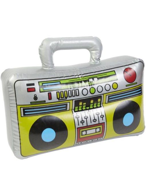 inflatable boom box silver