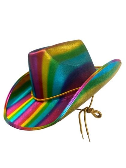 Cowboy hat rainbow pride