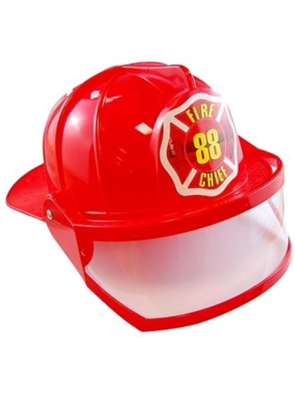 Fireman Chief helmet with visor adult