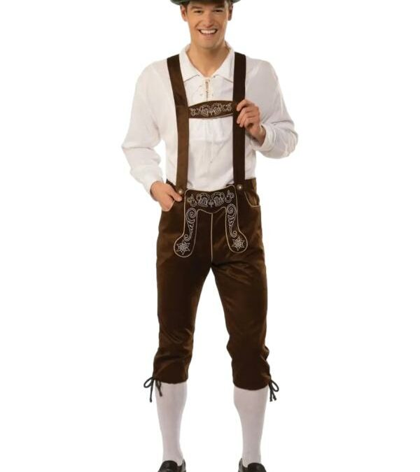 Brown German Lederhosen Costume – Adult