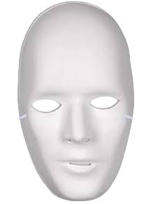 white face mask
