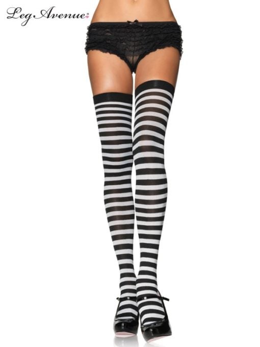 Black and white stockings