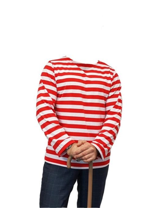 Wheres Wally Costume Tshirt for adults.