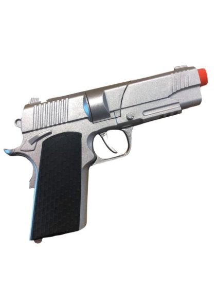 Silver Diecast Automatic Pistol